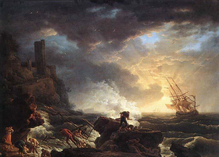 VERNET, Claude-Joseph Shipwreck oil painting picture